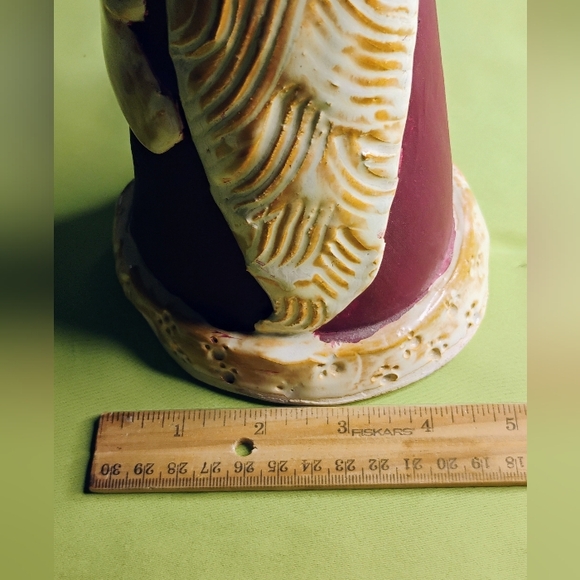 Vintage Handcrafted Ceramic Pottery Santa Claus Signed 13.5" Tall Christmas R-3 - Picture 11 of 14